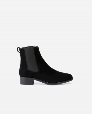 Black Flattered Lucile Suede Shoes Boots | MAUFT17919