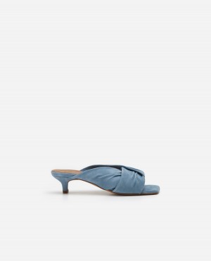 Blue Flattered Emi Suede Shoes Heels | AUQAV25898