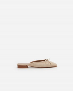 Brown Flattered Malva Suede Shoes Ballet Flats | PAUER91991