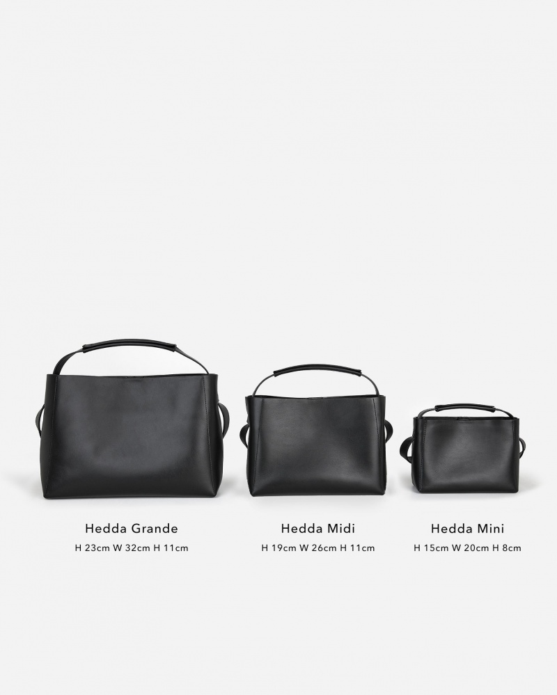 Black Flattered Hedda Mini Handbag Leather Accessories Bags | DAUKV28125