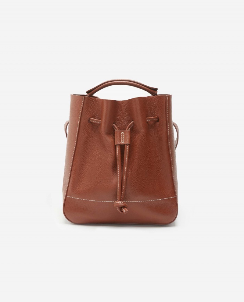 Brown Flattered Bo Bucket Bag Leather Accessories Bags | XAUGW18622