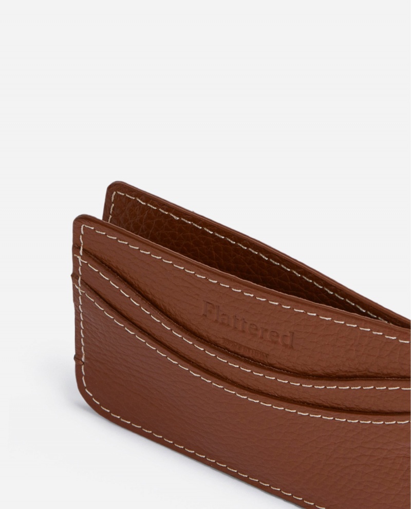 Brown Flattered Bonnie Leather Accessories Accessories | GAUEC12315