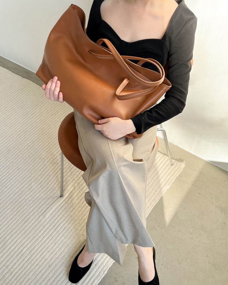 Brown Flattered Luka Tote Bag Leather Accessories Bags | AUDFL47727