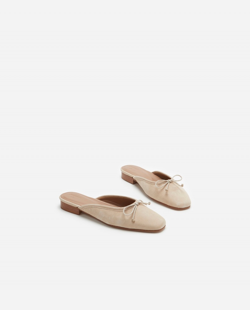 Brown Flattered Malva Suede Shoes Ballet Flats | PAUER91991