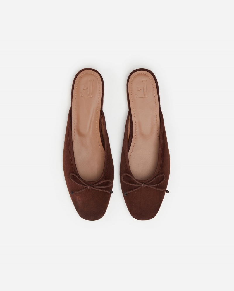 Brown Flattered Malva Suede Shoes Sandals | YAUGT95843