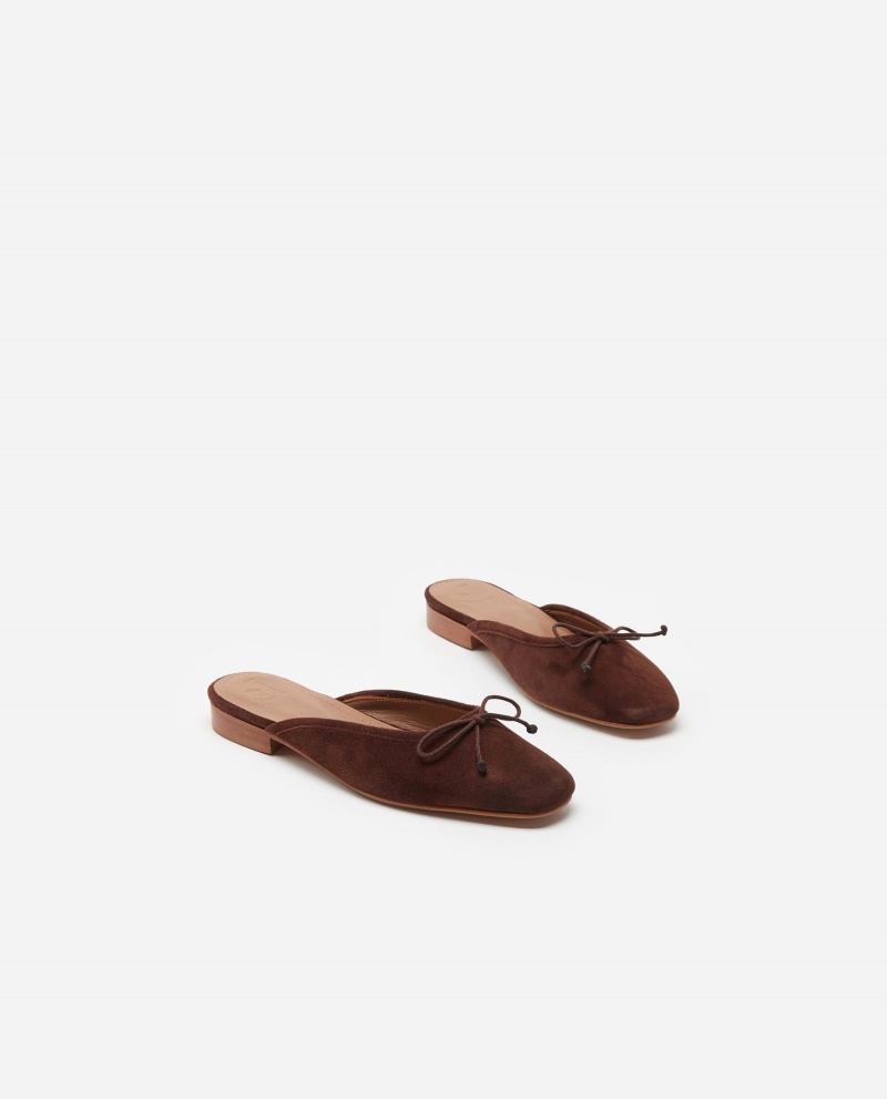 Brown Flattered Malva Suede Shoes Sandals | YAUGT95843