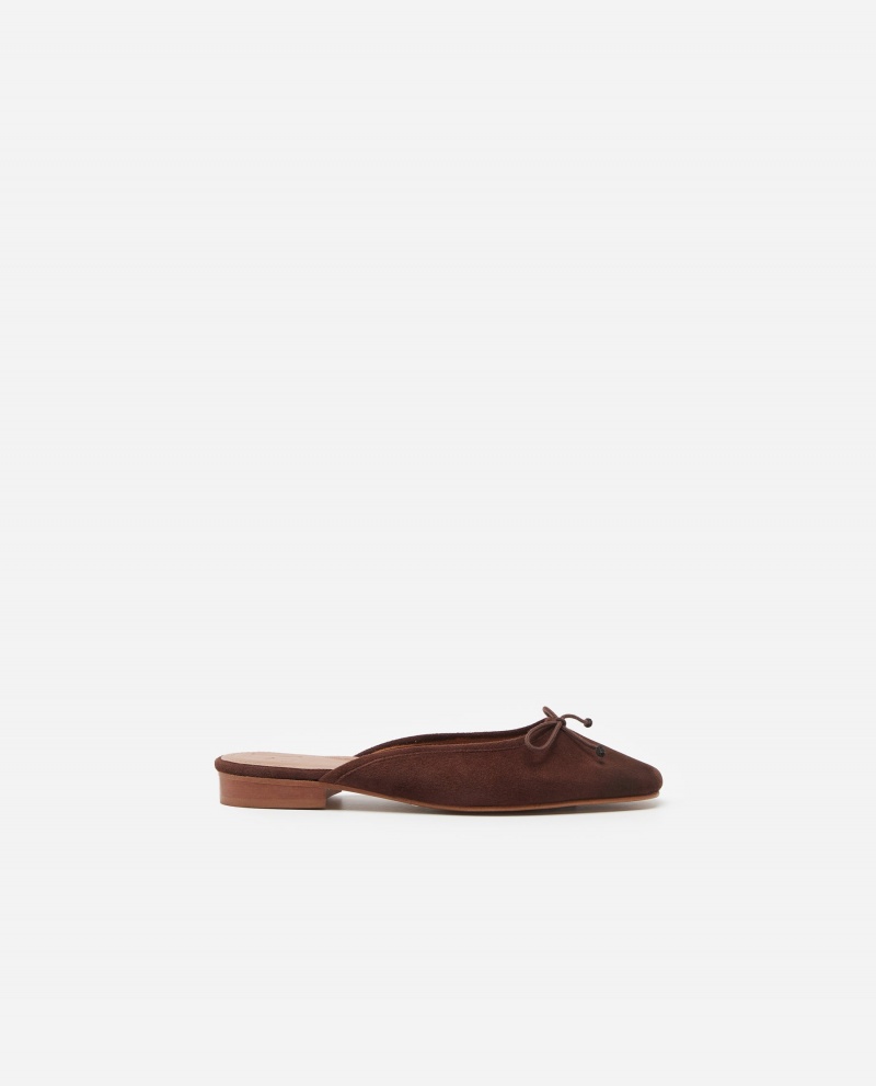 Brown Flattered Malva Suede Shoes Sandals | YAUGT95843